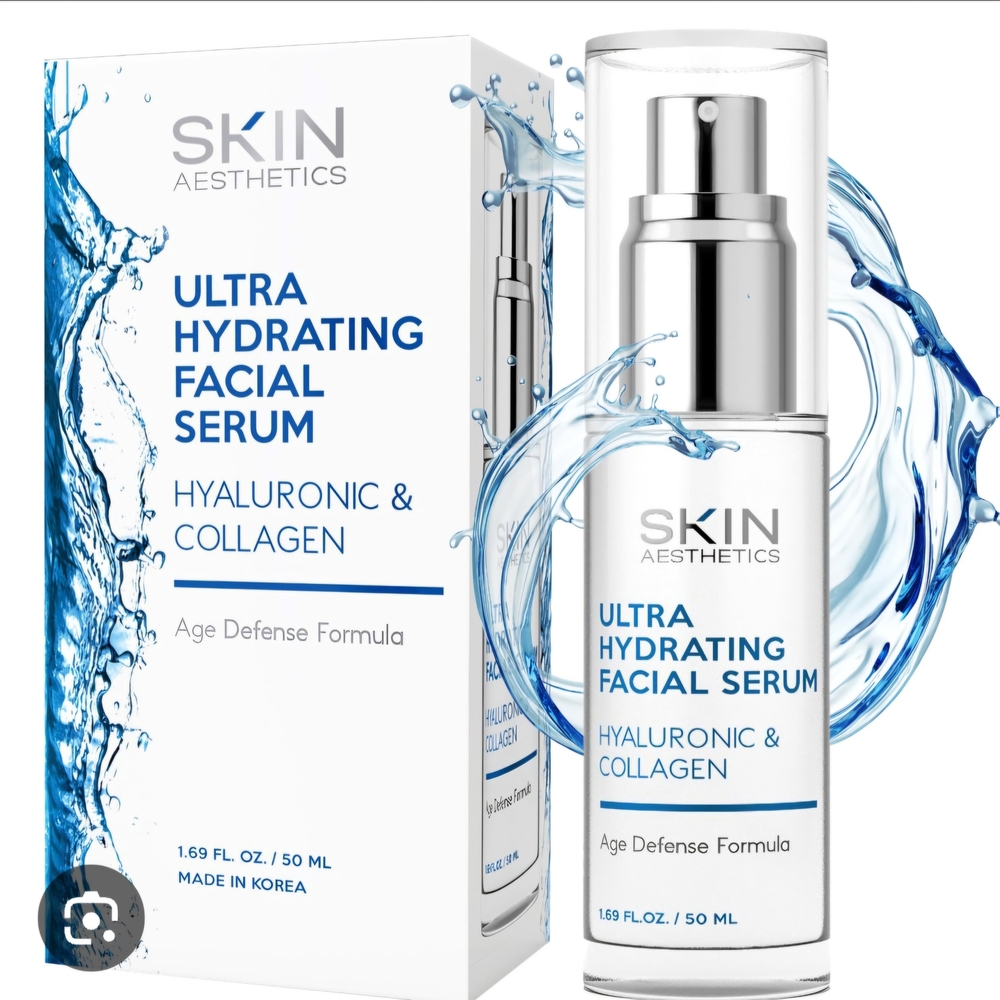 Skin Aesthetics Ultra Hydrating Facial Serum - Hyaluronic & Collagen NIB